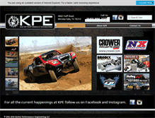 Tablet Screenshot of kperacing.com